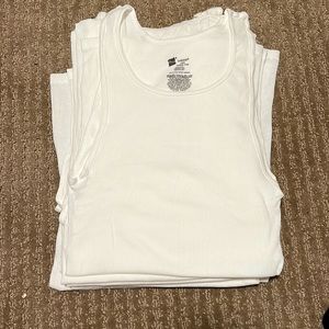 12 Hanes white tank under shirts